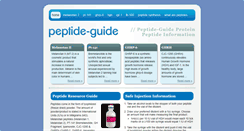 Desktop Screenshot of peptide-guide.com